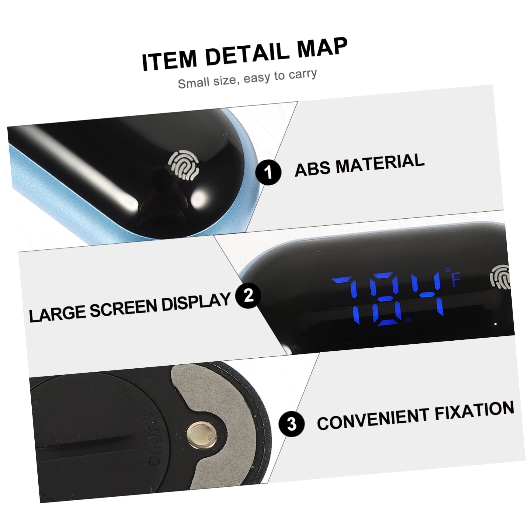 Happyyami 3stücke Digitales Aquariumthermometer Präzise Temperaturmessung Für Fischbecken -display Einfache Montage Kompakt Und Praktisch Für Zuhause