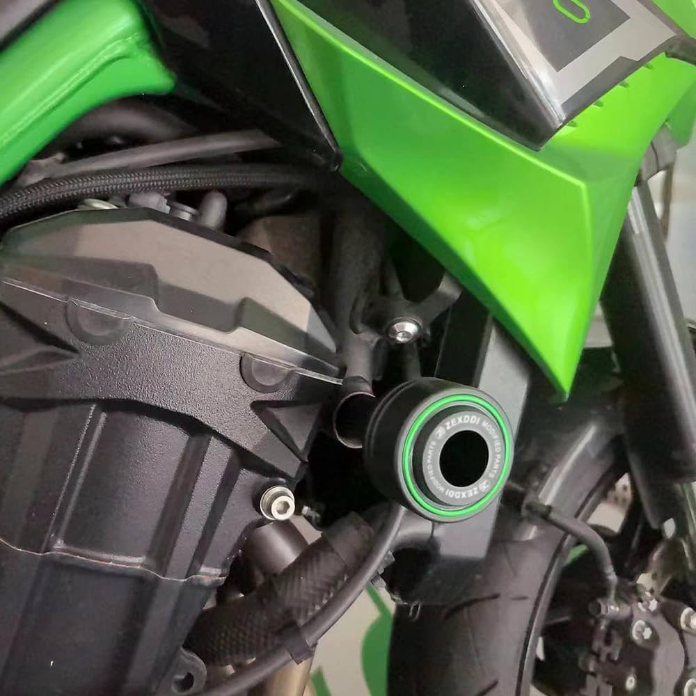 Fit For Ka-wasaki Ninja 500 SE Ninja 500 2024 Moto 1 Paio Slider Telaio Z500 Z 500 2025 Anti-collisione Protezione Caduta Crash Pad (Verde)