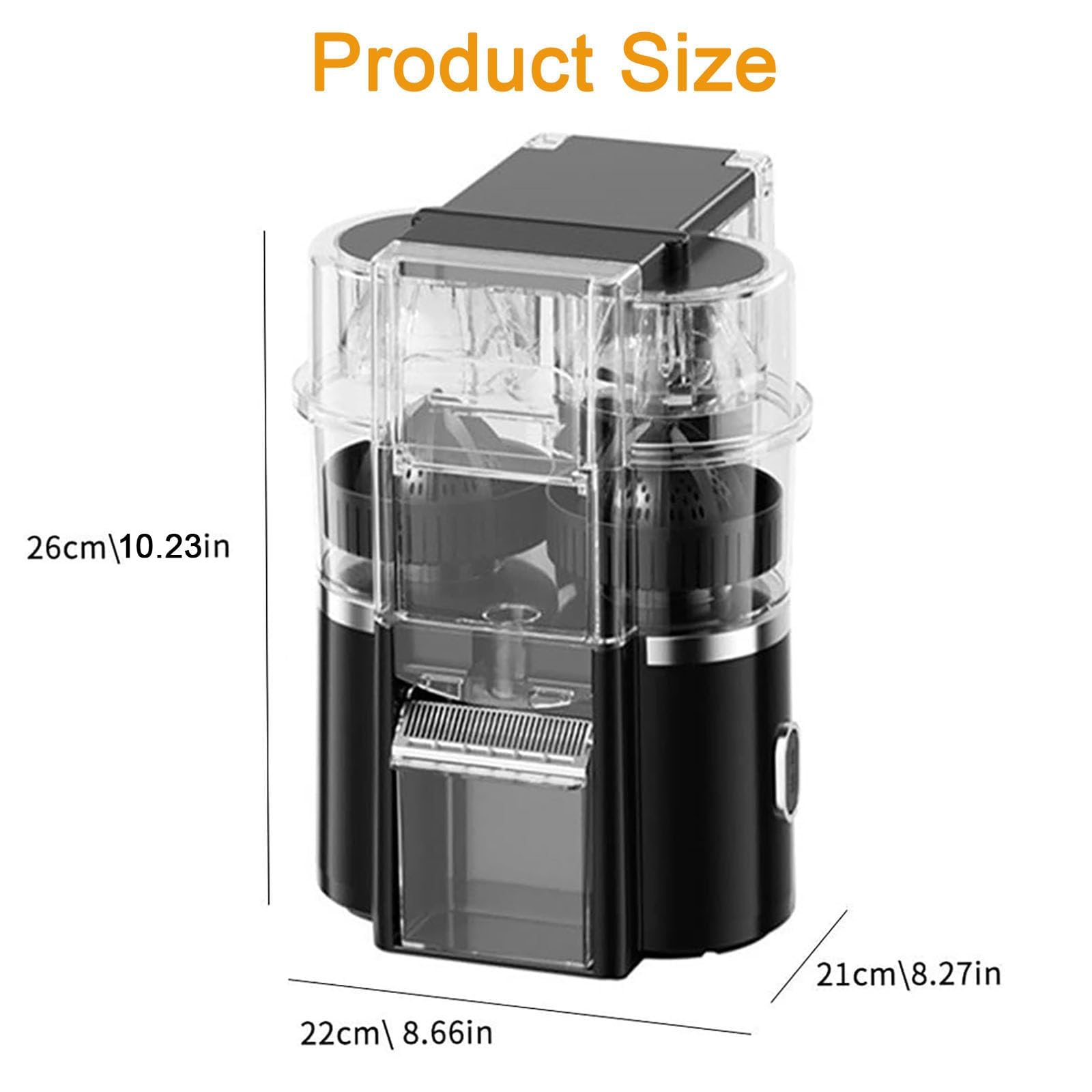 Exprimidor De Cítricos Automático De Doble Cabezal, Exprimidor Cítricos | Juice Maker con motor de 18000 Rpm, extractor de jugo inalámbrico de 2 velocidades para naranjas, limones y limas(Black)