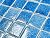 Tenedos Capri Blue 1.5" Square Recycled Glass Tile, Box of 10 Sheets (10 Sq.Ft), for Kitchen Backsplash, Bathroom Walls, Shower, Pool, and Accent Wall