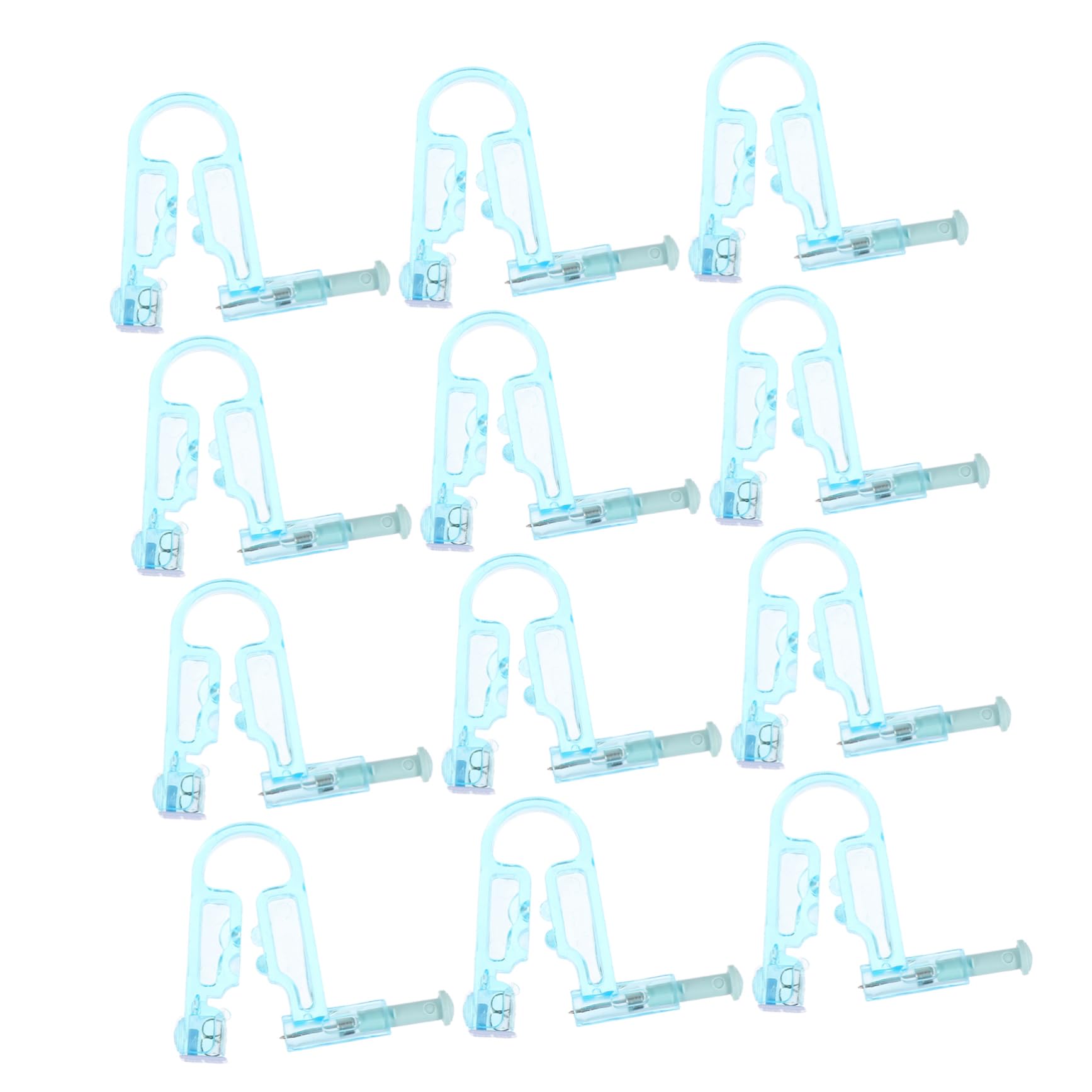 TOVINANNA 12pcs Disposable Ear Piercing Tool Kit Ear Piercing Easy Operation Low-pain Safe for Sensitive Skin