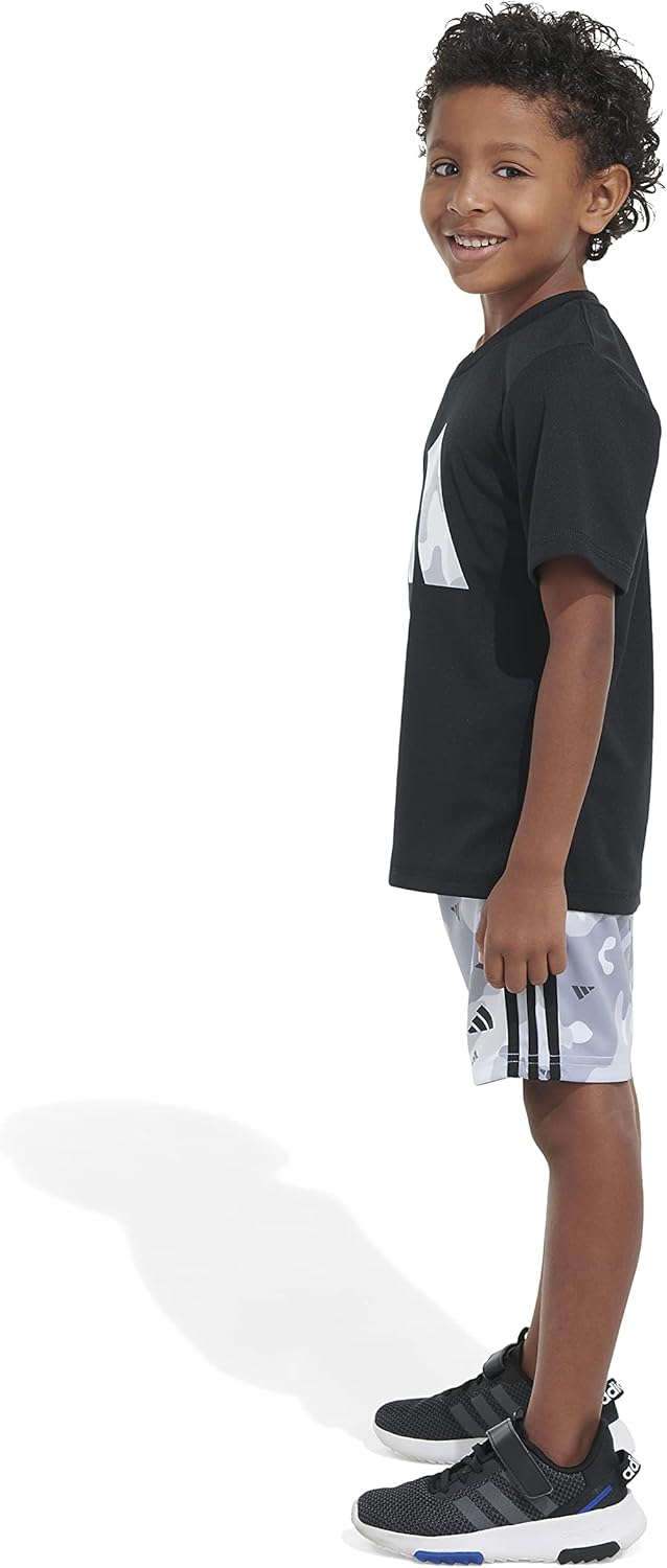 adidas baby-boys Poly Tee Aop 3s Short Set(infant) - Image 5