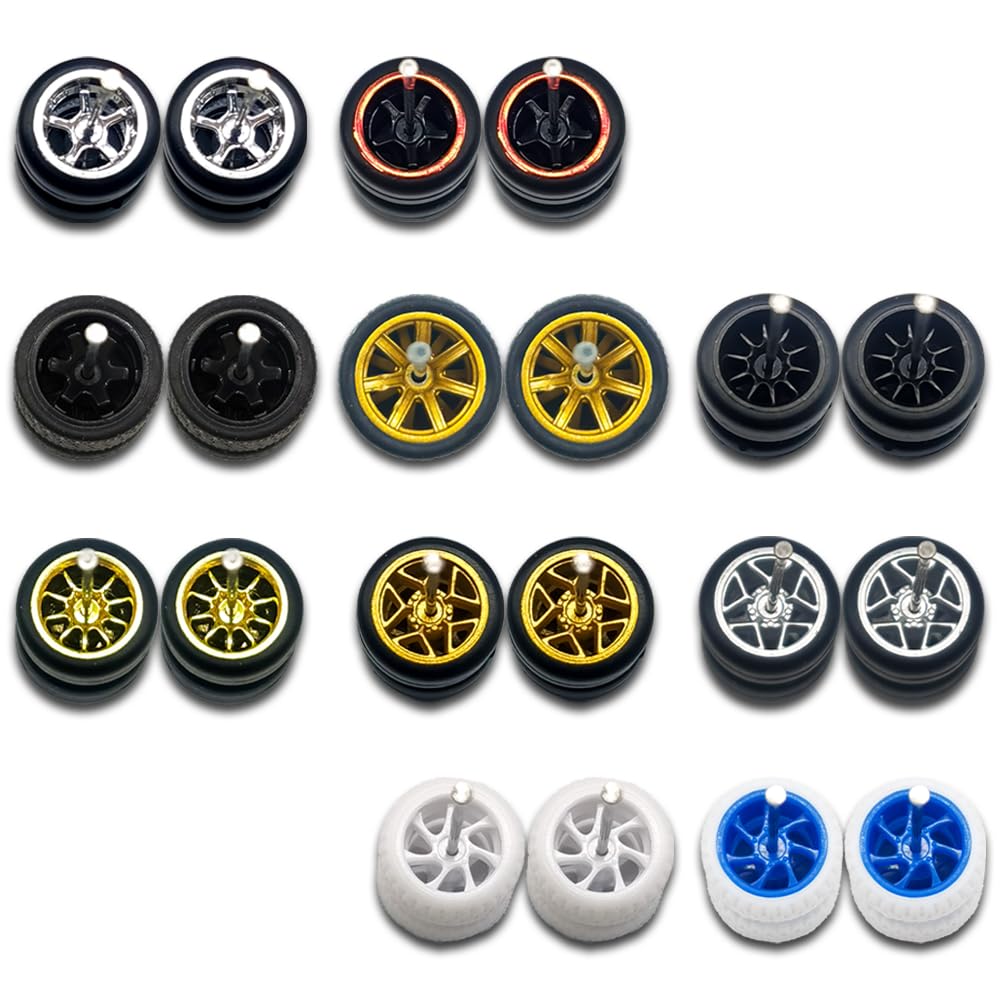 Amazon.com: WAVEIST Hot 1/64 Wheels for Diecast Model Car Vehicles