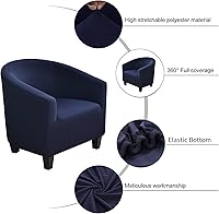 Vista 2 de NILUOH - Funda elástica para silla de club, cubierta elástica para silla de bañera, fundas para silla de barril, fundas para sillón, cubierta para 01