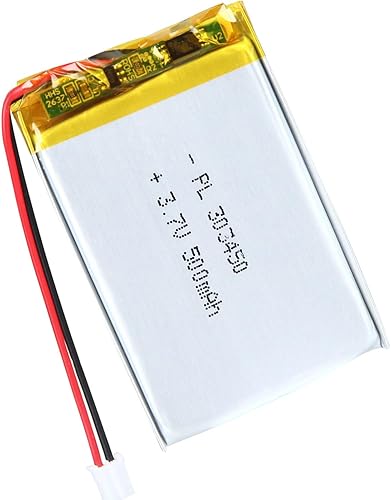 Miniatura 89 de 502035 Batería Lipo de 3.7V 300mAh 502035 Paquete de Batería de Polímero de Litio Recargable con Conector JST PH2.0mm para Dispositivo Electrónico