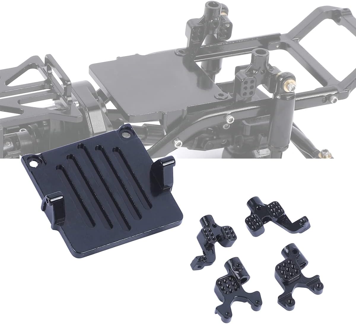 RZXYL Aluminum Adjustable Shock Towers Mount Set for 1/24
