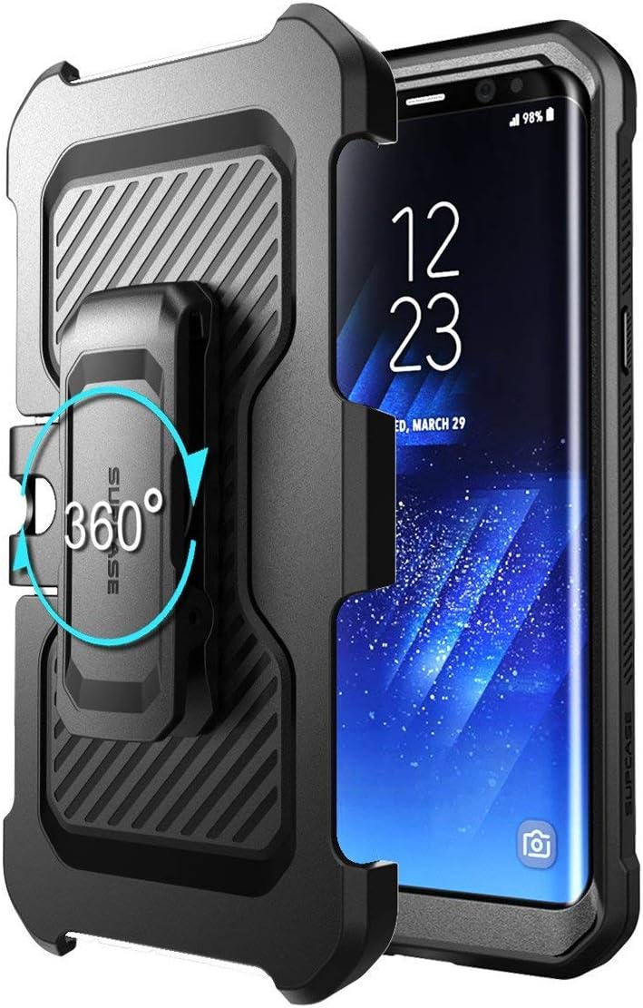 SUPCASE Unicorn Beetle PRO Series Phone Case for Samsung Galaxy S8, Full-Body Rugged Protective Case for Galaxy S8 2017 (Black)