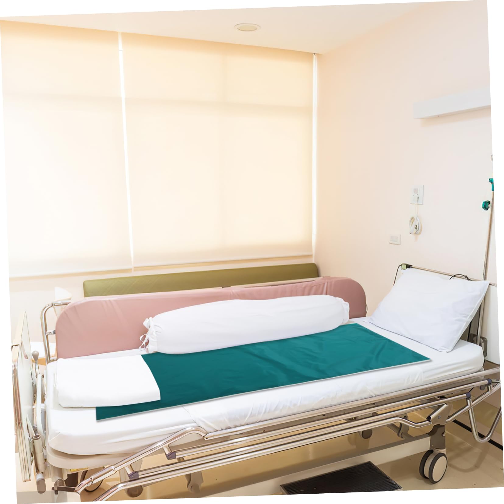 Coperta di Trasferimento Pazienti Costretti a Letto 180x75 Cm Panno Scorrevole Rivestimento Silicone per Rotazione e Riposizionamento Assistenza Anziani Allettati