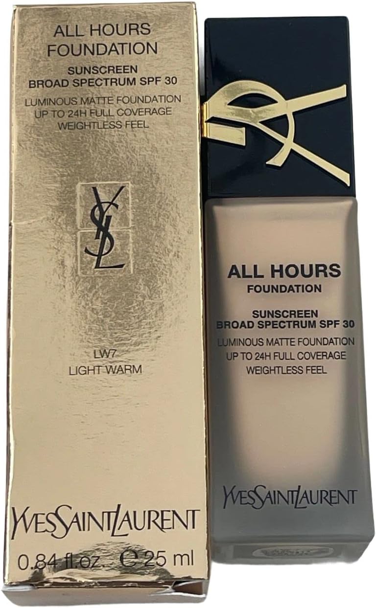 YSL All Hours Luminous Matte Foundation (LW7) Skin Foundation Concealer