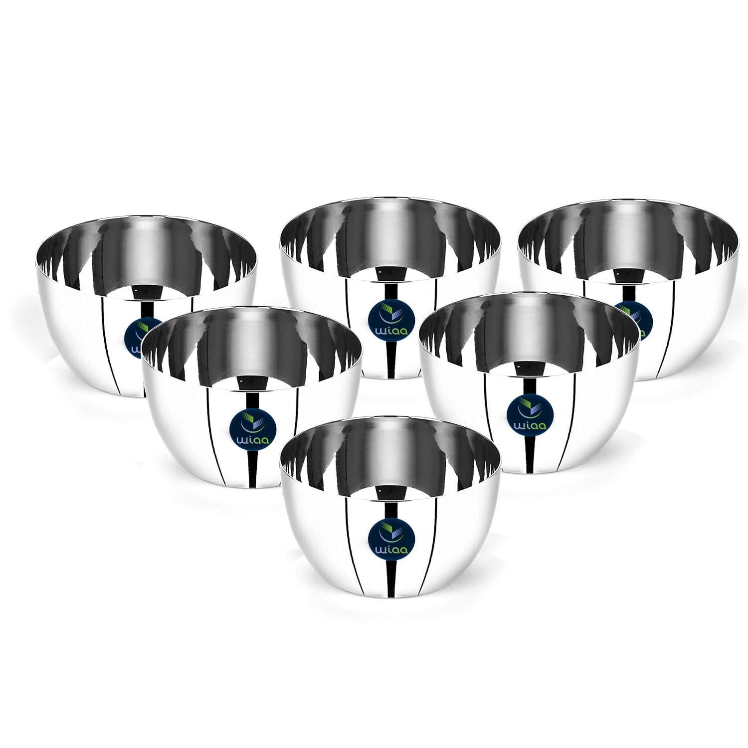 WIAA Stainless Steel Kitchen Bowl, (9cm Dia x 5cm Height), 250ml Capacity, High Polish Mirror Finish (12 Pc Set) (B0CY9HXC97) Amazon Price History, Amazon Price Tracker