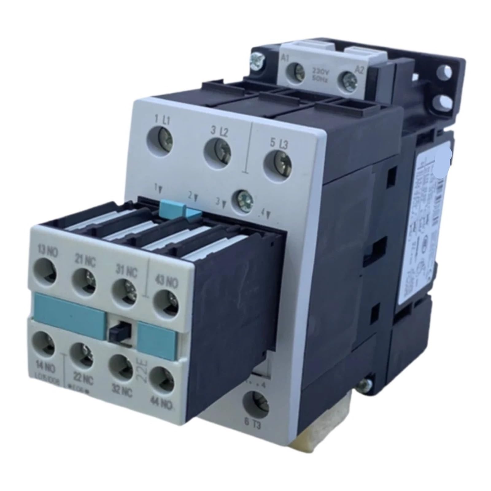 IVEKYKIBC for 3RT1036-1AP04 50A 22kW 230V AC 50Hz 2NO+2NC 3-Pole Contactor Module in Box