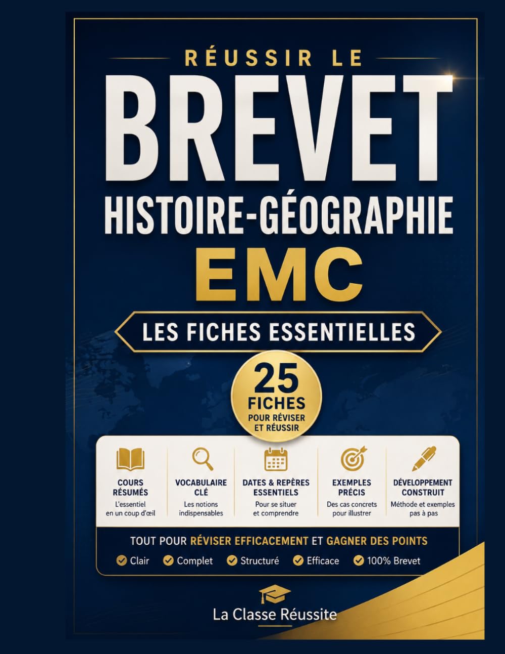 RÉUSSIR LE BREVET D'HISTOIRE : LES FICHES ESSENTIELLES: 25 FICHES POUR RÉVISER ET RÉUSSIR