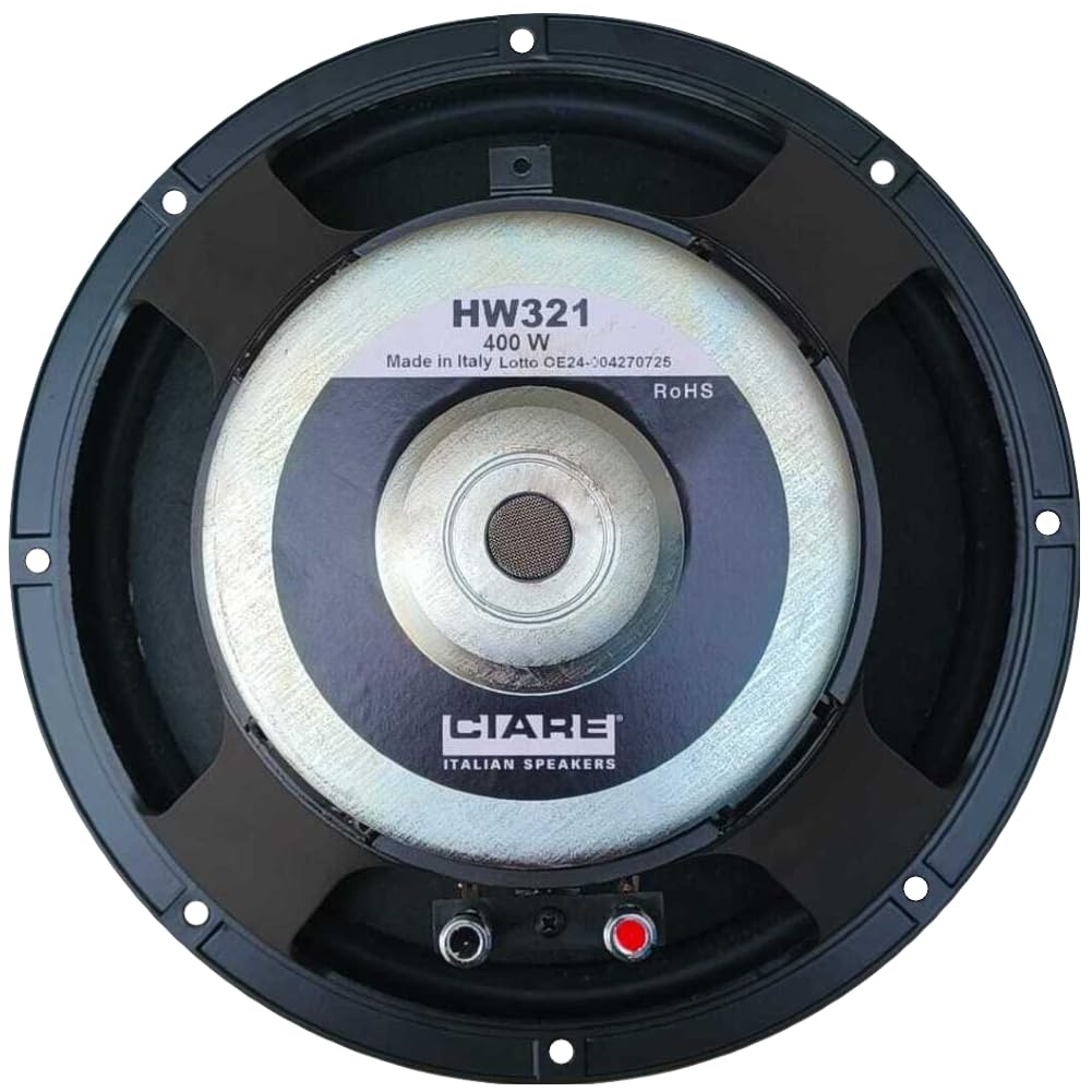 KIT SET PER CIARE HW321, 1 woofer da 30 cm 300 mm 12", 150 watt rms 400 watt max, impedenza 8 ohm, sospensione in gomma, sensibilità 93 db, per casa, 1 pezzo