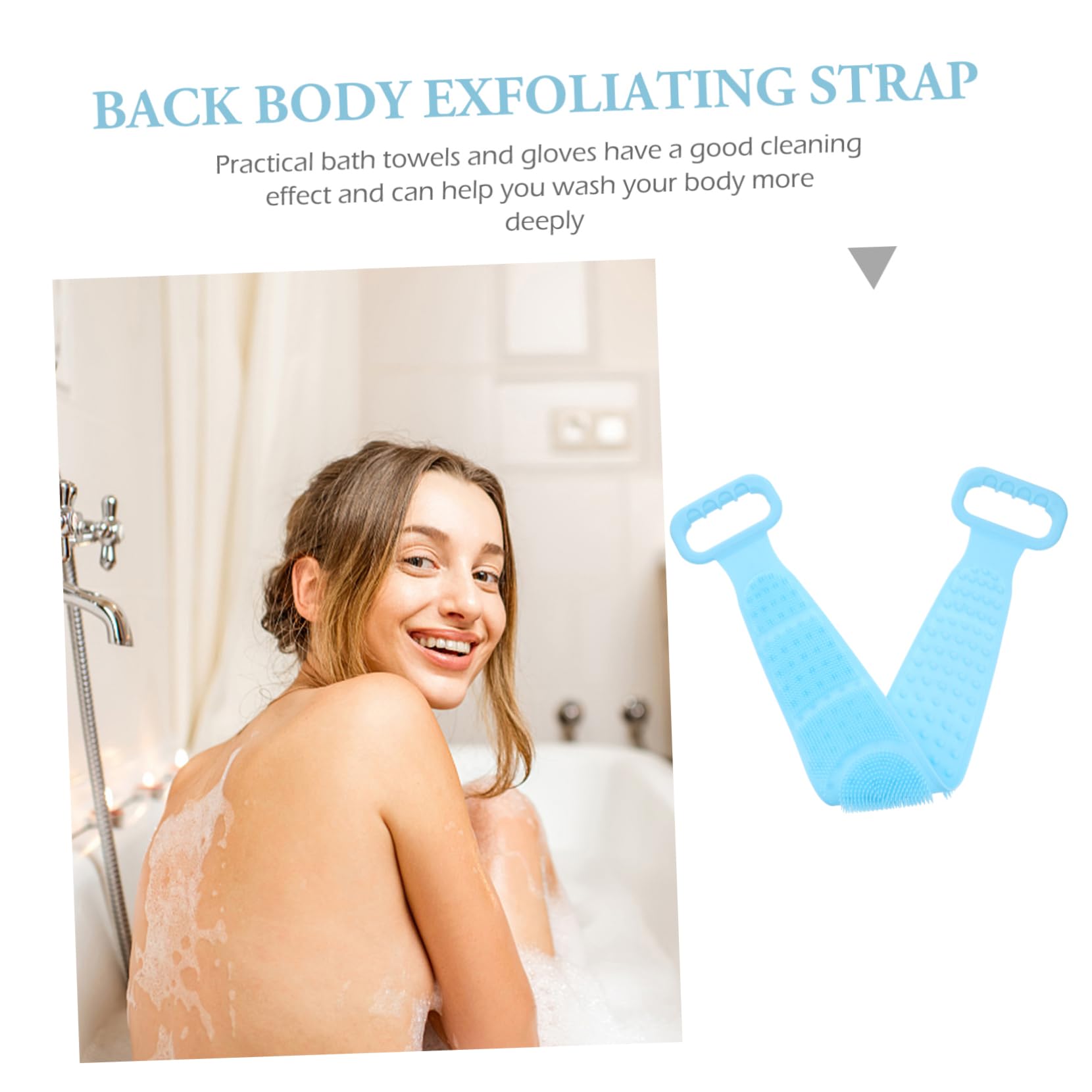 Beavorty 2 Pezzi Spazzola Da Bagno In Silicone Esfoliante Scrubber Uomini Bagno Scrubber Per Il Corpo Corpo In Silicone Luffa Spazzola Per La Schiena In Silicone Asciugamano Da