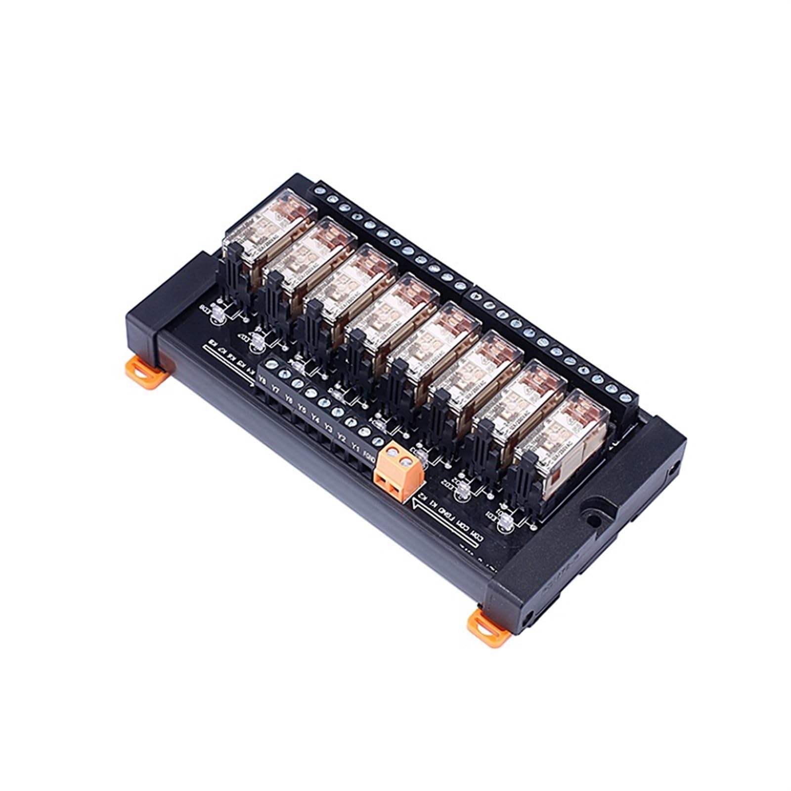 BIVOO Módulo de relé de Potencia Universal NPN/PNP, módulo de combinación, Placa de Potencia PLC, Placa amplificadora, relé de 6/8/10/16 Canales (Size : 8 Channels)