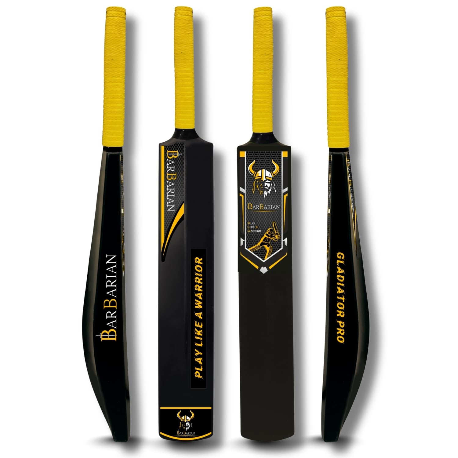 BARBARIAN® Gladiator Pro Heavy Duty Plastic Bat (34 x 4.5 Inch) Full Size Cricket Bat | Plastic Bats for Indoor & Outdoor Tournaments Premium Strong Power Bat for All Age Groups-image-10