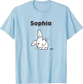 Amazon.com: rabbit seven tshirt din : Clothing, Shoes & Jewelry