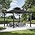 Modern Shade Hardtop Gazebo 10' x 10', Permanent Metal Gazebo with 4 LED Lights, Outdoor Gazebo with Galvanized Steel Roof & Frame Patio Gazebo for Backyard, Deck, Garden, Lawn