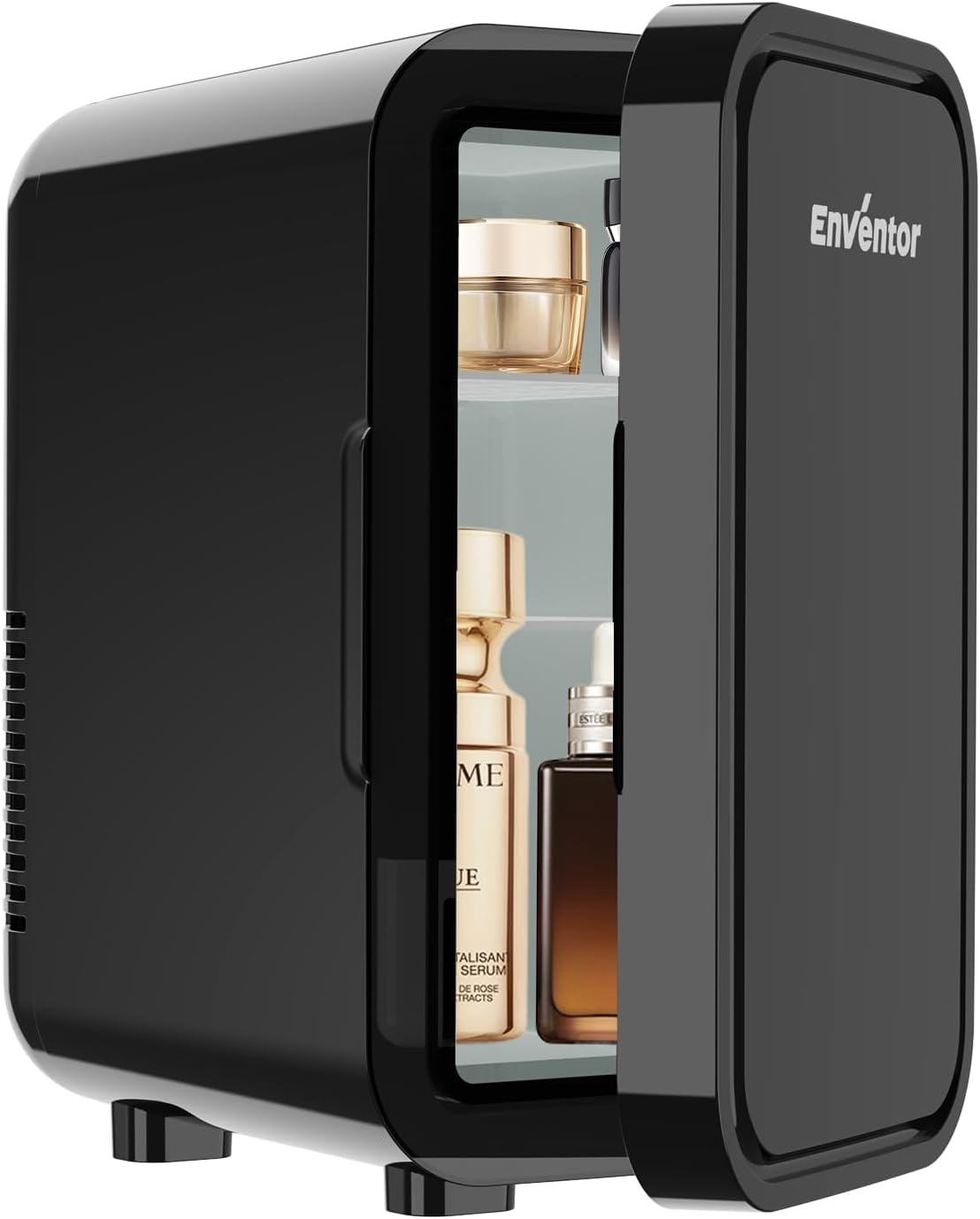 Enventor Mini Refrigerator, 6L/ 8 Can Compact Skincare Fridge AC+DC Power Cooler & Warmer Small Refrigerator for Bedroom, Skincare, Makeup, Cosmetics, Car, Office (Black) Enventor Mini Refrigerator, 6L/ 8 Can Compact Skincare Fridge AC+DC Power Cooler & Warmer Small Refrigerator for Bedroom, Skincare, Makeup, Cosmetics, Car, Office (Black)