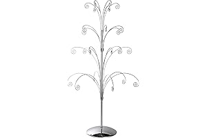 Adorn Your Abode with Enchanting Ornaments on the Creative Hobbies 36-Inch Silver Display Tree