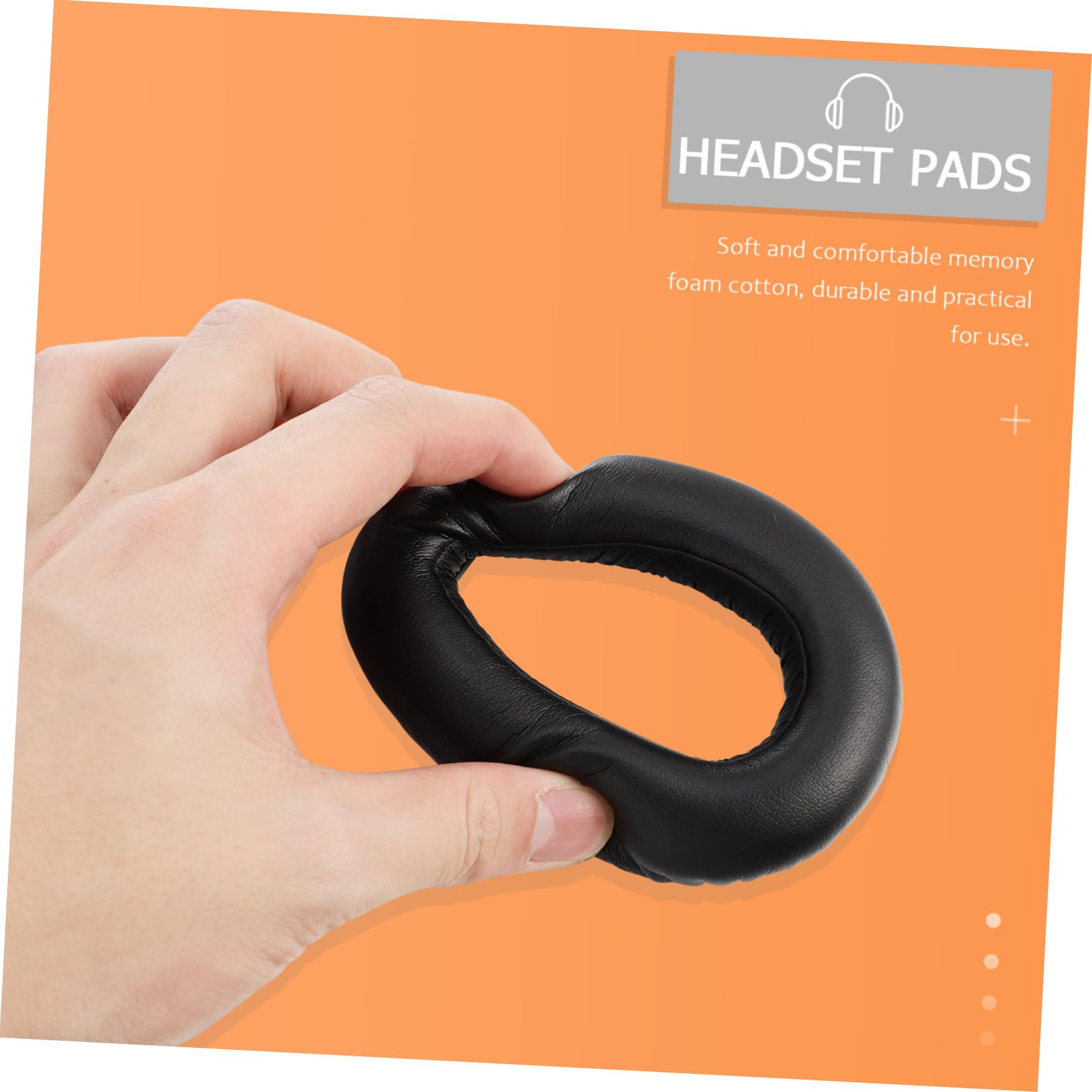 Mikikit 3pares Almohadillas De Repuesto para Auriculares y Material Aislante De Ruido Fácil Instalación Compatibles con Auriculares De Sonido Estéreo