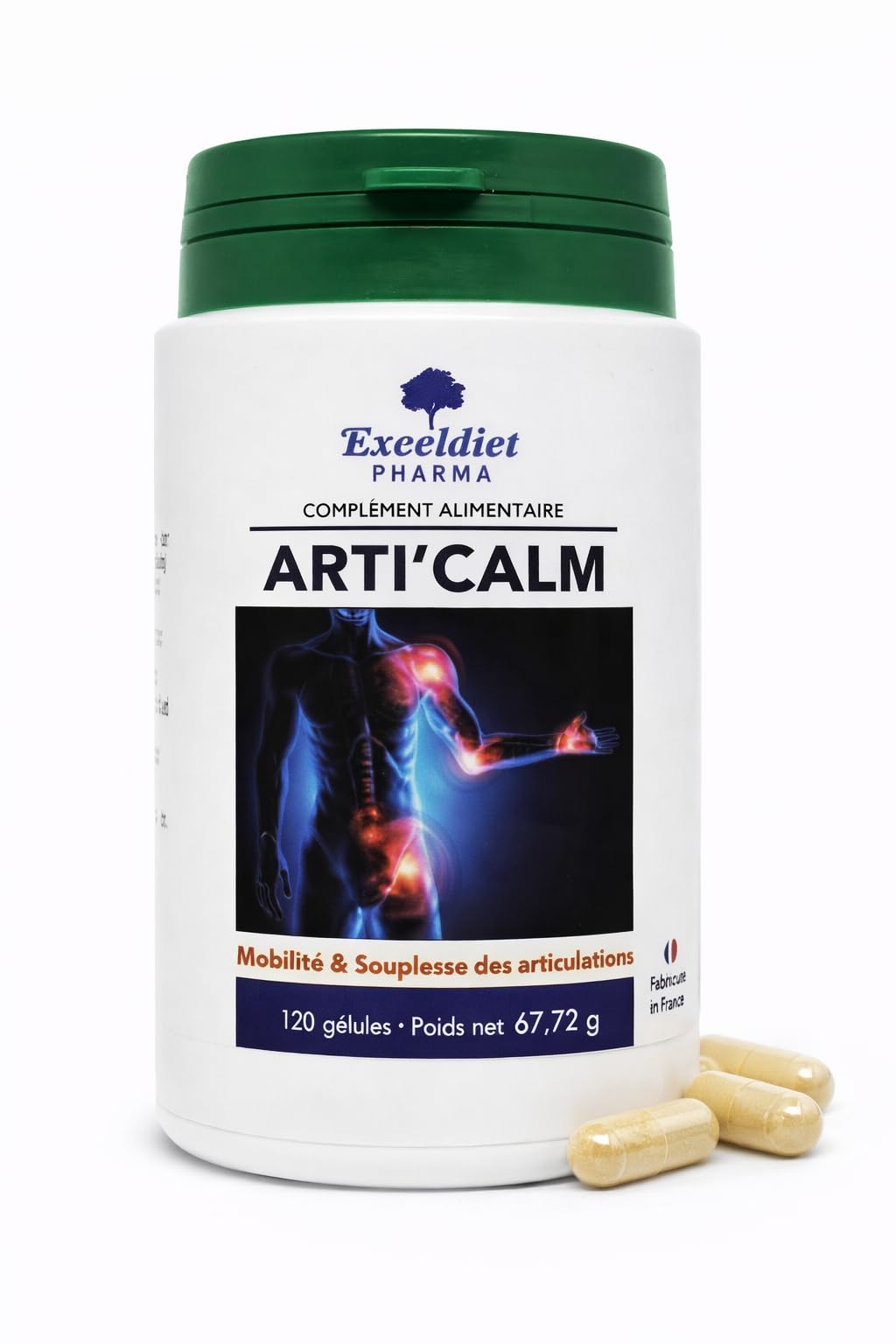 Glucosamine Sulfate - Collagène Marin - Douleur Articulaire Musculaire - Chondroïtine - Protection des Cartilages - Articalm 120