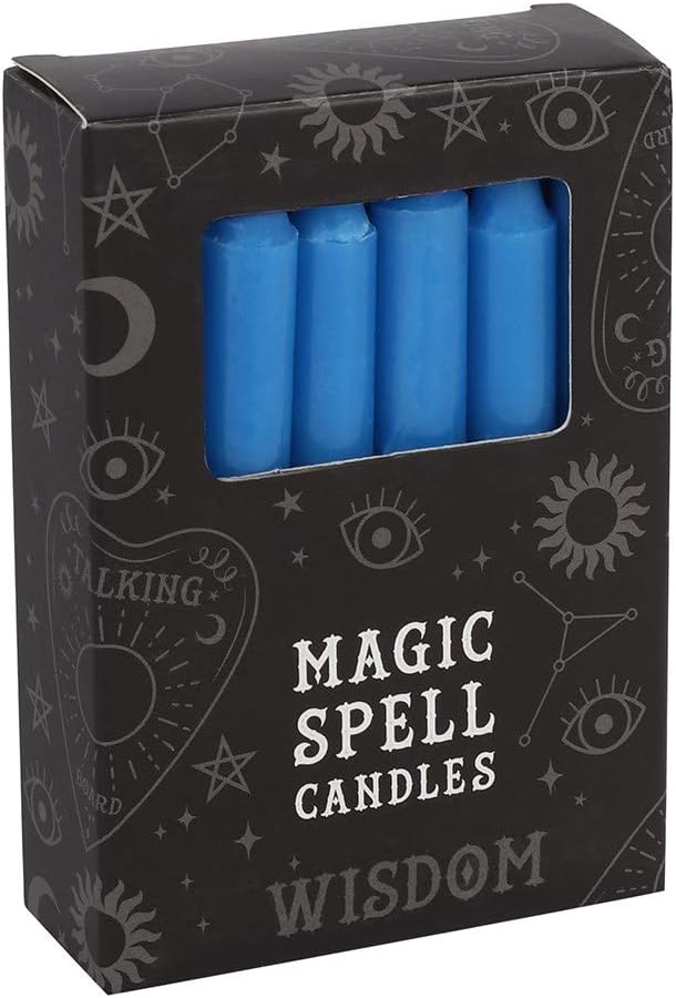 PACK OF 12 BLUE 'WISDOM' SPELL