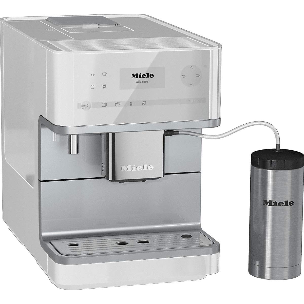 Buy Miele CM6350 Countertop Coffee Machine, Lotus White Online at Low
