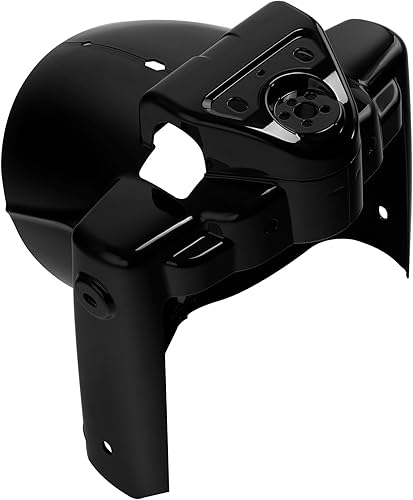 Miniatura 4 de TCT-MOTORPARTS Cubierta de góndola para faros delanteros color negro brillante de 7 pulgadas para Harley Road King FLHR 2014-2023