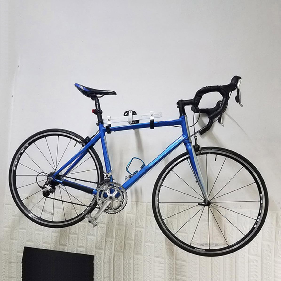 Soporte para Bicicleta Ajustable de Pared en Aleación de Aluminio Negro