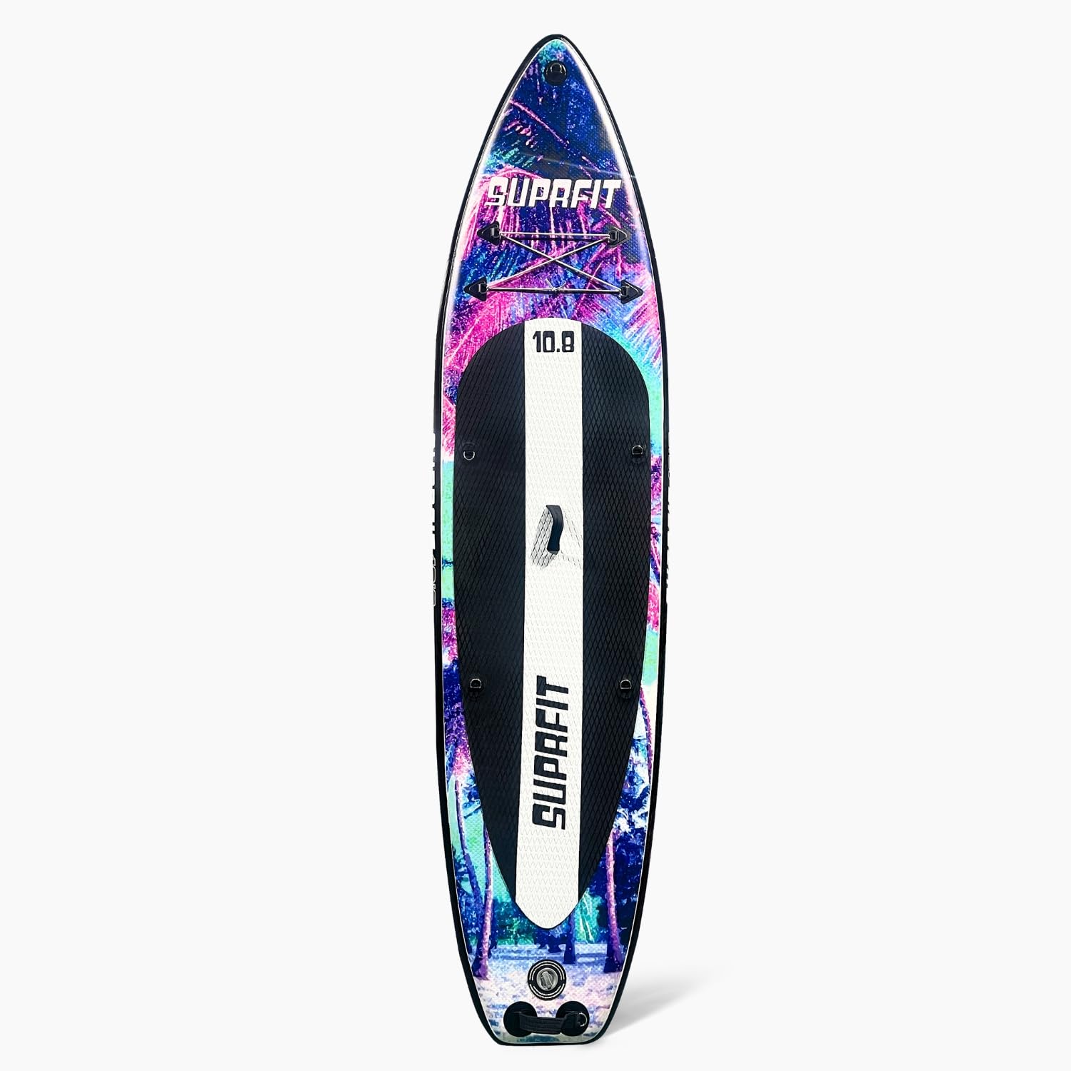 SUPRFIT Stand-Up Paddling Board Sunset Vice, 330 x 79 x 15 cm, Drop-Stitch-Light-Konstruktion, mit Transport-Rucksack, Multicolour