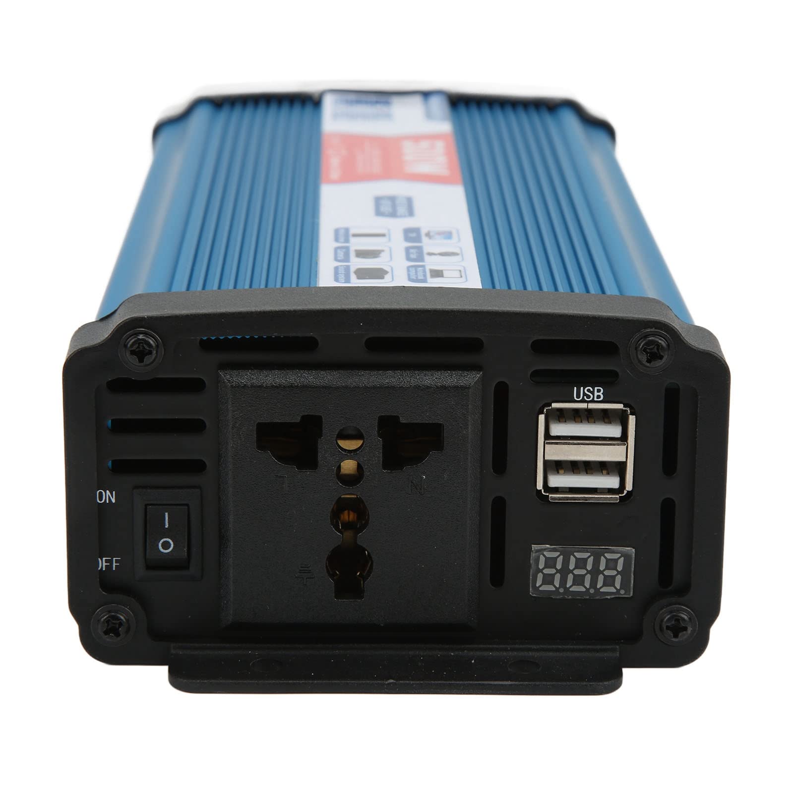 Onda Sinusoidale Pura con Inverter di 500 W, Doppie Porte USB, Protezione Sovraccarico per Auto Domestiche (Da 24V a 220V)