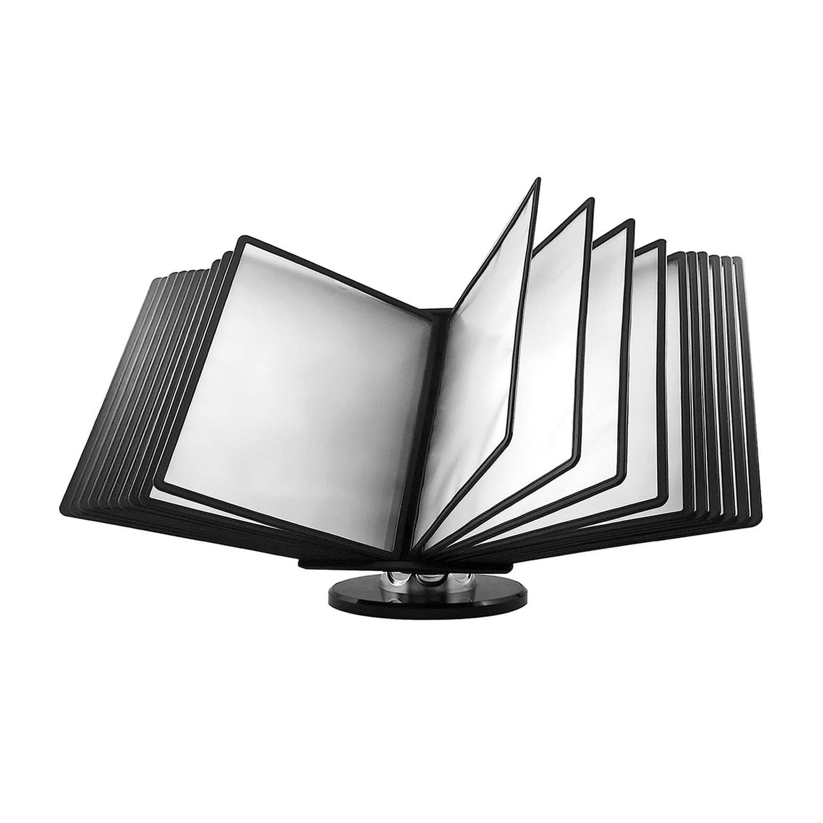 sistema di riferimento da tavolo, 10 tasche espositive fronte/retro, portadocumenti da tavolo regolabile, sistema di riferimento e visualizzazione da tavolo, for documenti A4 di archiviazione for uffi