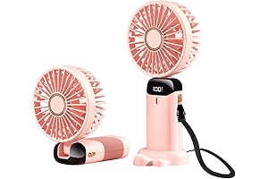 Portable Mini Handheld Personal Fan: Powerful Cooling Fan for Women, Men and Kids