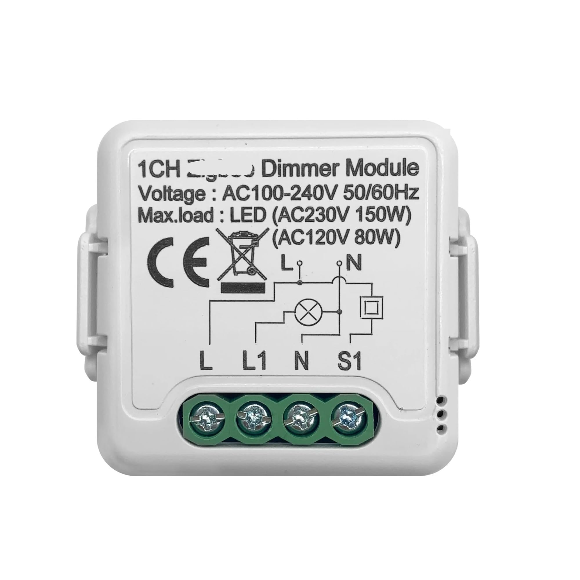 1 Uds interruptor de atenuación 3,0 módulo de interruptor de atenuación inteligente 10A interruptor de luz regulable admite Control de 2 vías(1 Gang)