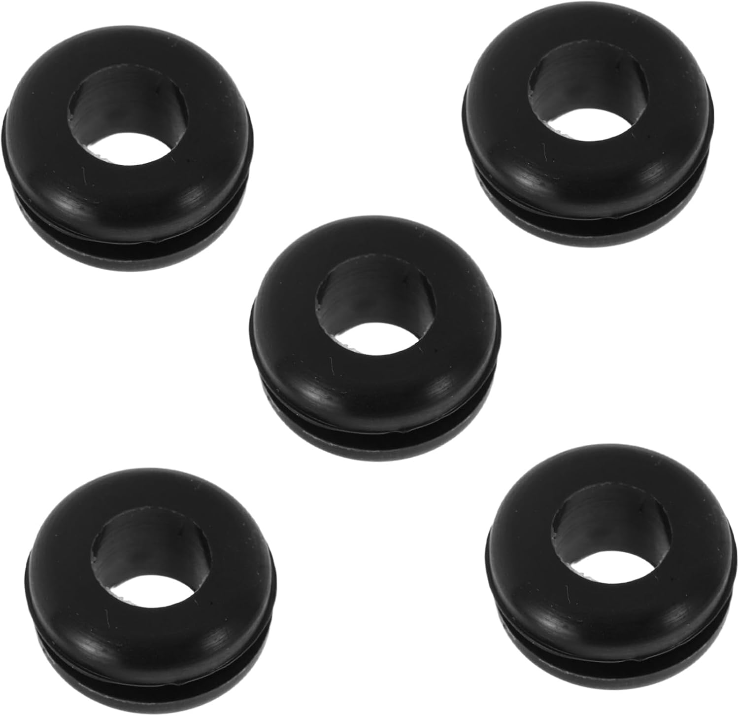 HEMOTON 5pcs Leakproof Airlock Grommet for Wine Fermenter Seal, Plastic Bucket Lid Rubber Seal Ring, Replacement Airlock Gasket for Homebrewing Beer Making Supplies