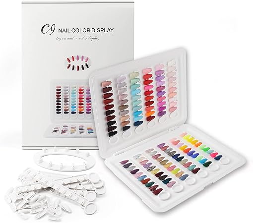 Amazon C9ネイルカラーチャート サンプル帳 カラーガイド 色見本 チップ付き テープ不要 チップ取り出し可能 リサイクルでき I B N ネイル道具 ケアツール 通販