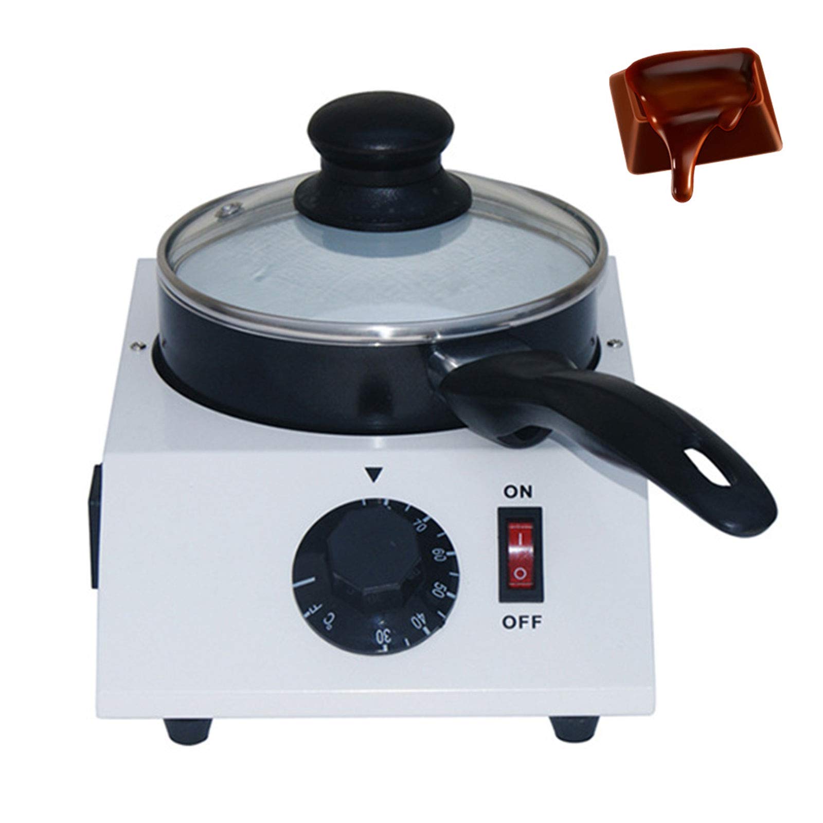 Crogiolo di Cioccolato | Temperatrice Professionale per Cioccolato con Controllo Manuale | Cioccolata Riscaldata