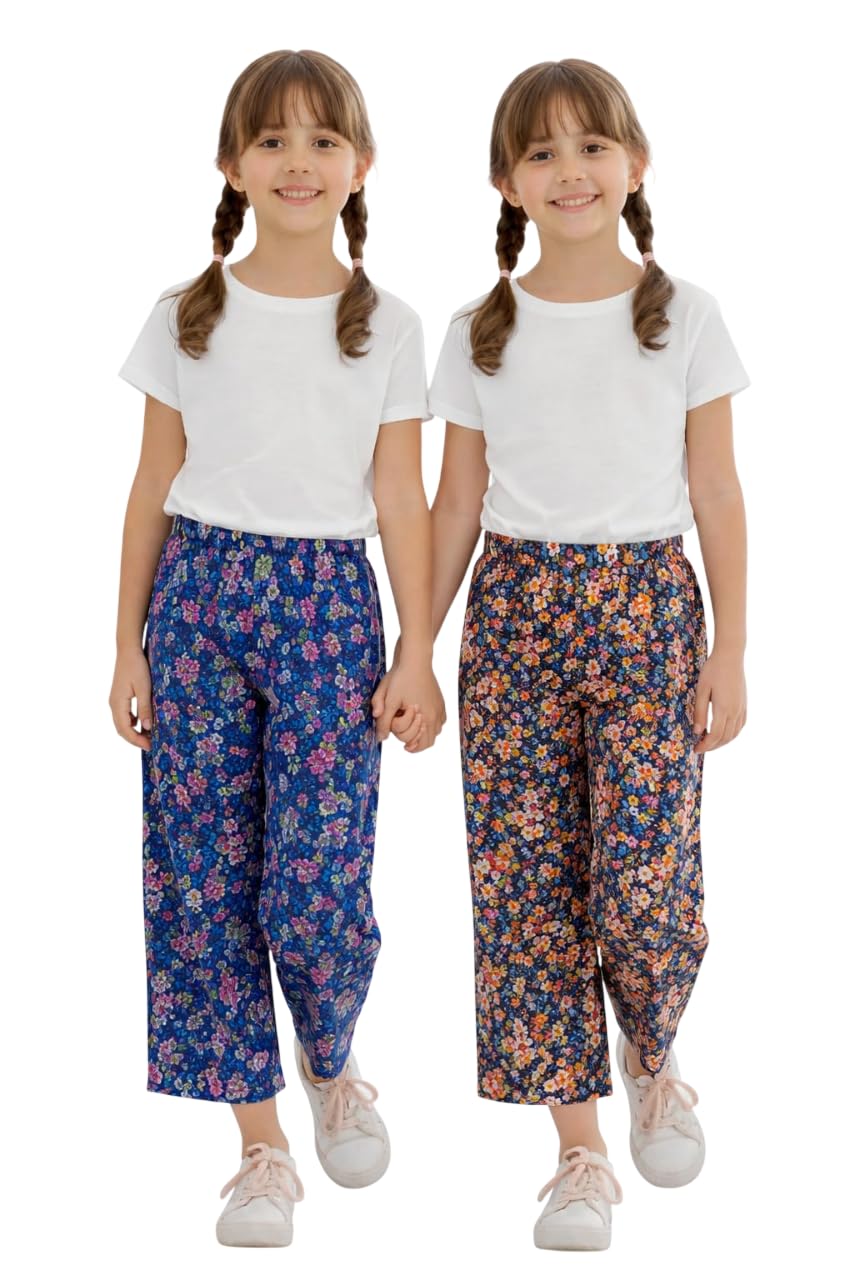 girls's Cotton Capri, Nightwear Capri for Women,Lounge Pants, Printed Pyjama | Night Pants for Women Combo Pack (6-8 years)-picture-42