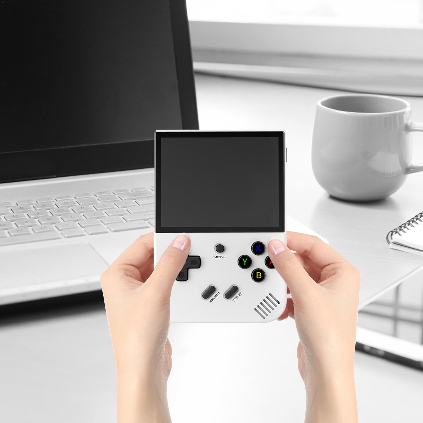 Generic RG35XX Plus - Console di gioco portatile, ricaricabile, open source, Ips, retrò, console di gioco Wifi con batteria di grande capacità, lettore di giochi per donne, bambini, ragazze, adulti