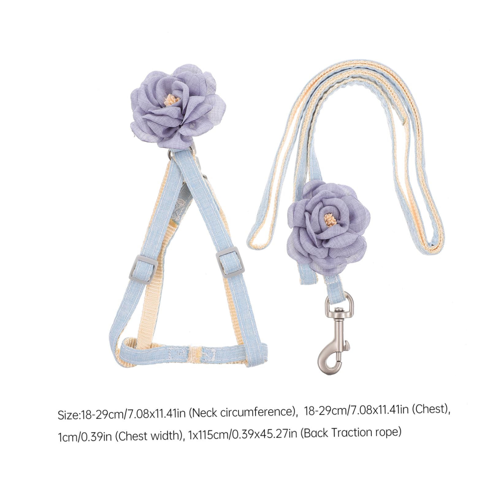 GRIRIW Cute Cat Harness Pet Pulling Rope Soft and Comfortable for Small Animals Outdoor Activity