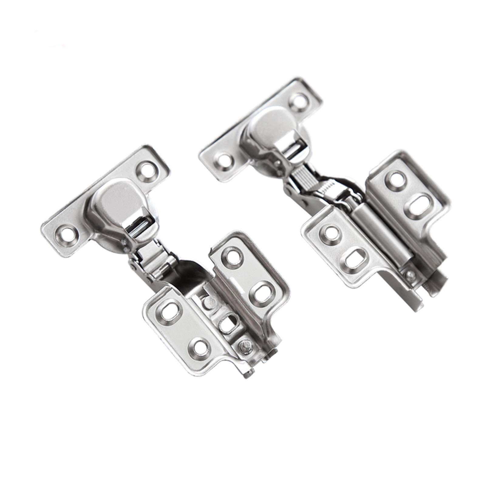 AUNANGLJSCS 4pcs Hinges, 95 Degree Open Angle, Hydraulic Cushion, Kitchen Cabinet, Closet, Shoe, and Other Furniture Doors(Insert Embed)