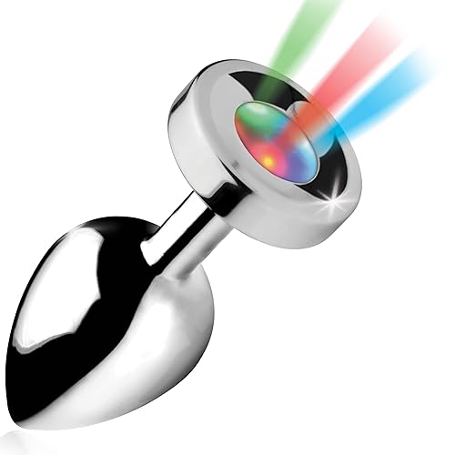 Booty Sparks Light Up Anal Plug - Large - Aluminum - Large