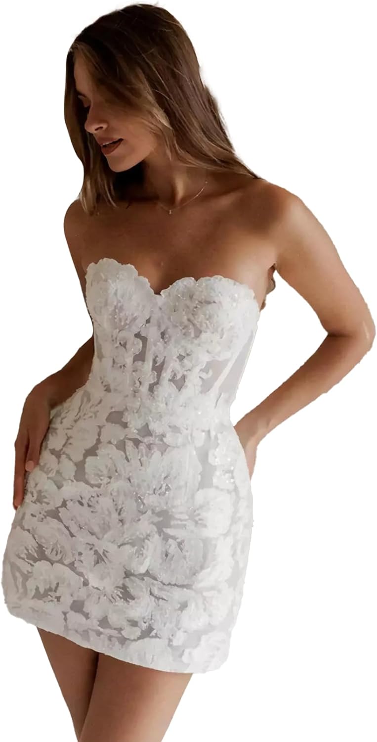 Vintage Tulle Short Wedding Dresses for Bride 2026 Elegant Spaghetti Straps Boho Mini Bridal Dress for Wedding