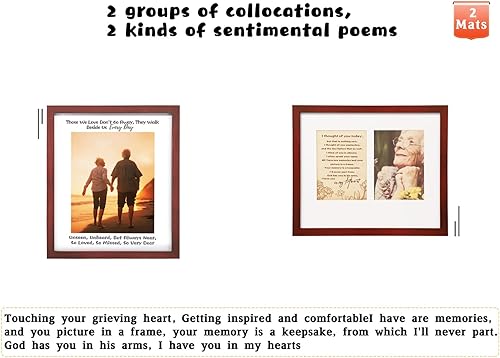 Miniatura 9 de IHEIPYE Marco de fotos conmemorativo, regalos de condolencias por la pérdida de un ser querido, marco de fotos de recuerdo o idea de regalo