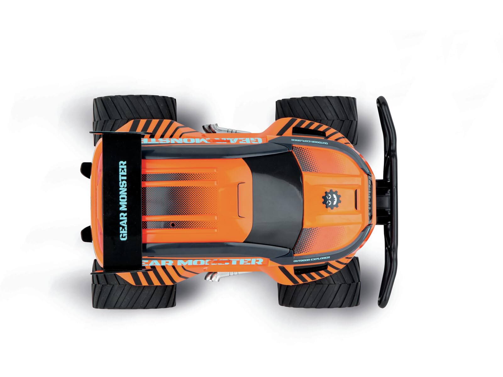 Carrera RC Gear Monster 3.0 – Offroader, Top-Speed bis 12 km/h, USB-C Akku und Full Function Steuerung – Perfekt für spannende Outdoor-Abenteuer auf unwegsamem Gelände und spektakuläre Manöver