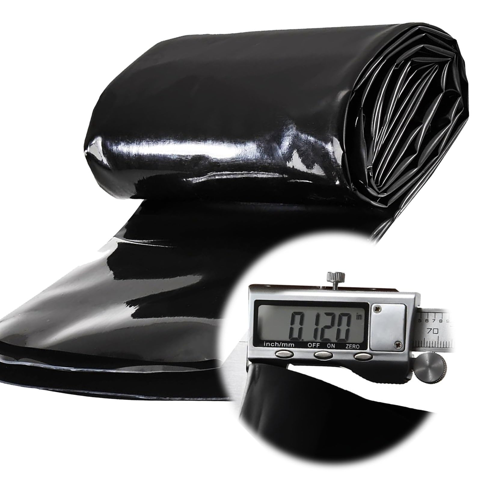 Membrana per Piscina da Giardino Telo per Laghetto in Flessibilie Rivestimento per laghetti Koi Resistenza allo Strappo Pellicola in HDPE di Alta qualità per Paesaggistica Fontana Ninfee(Dimensione:5x