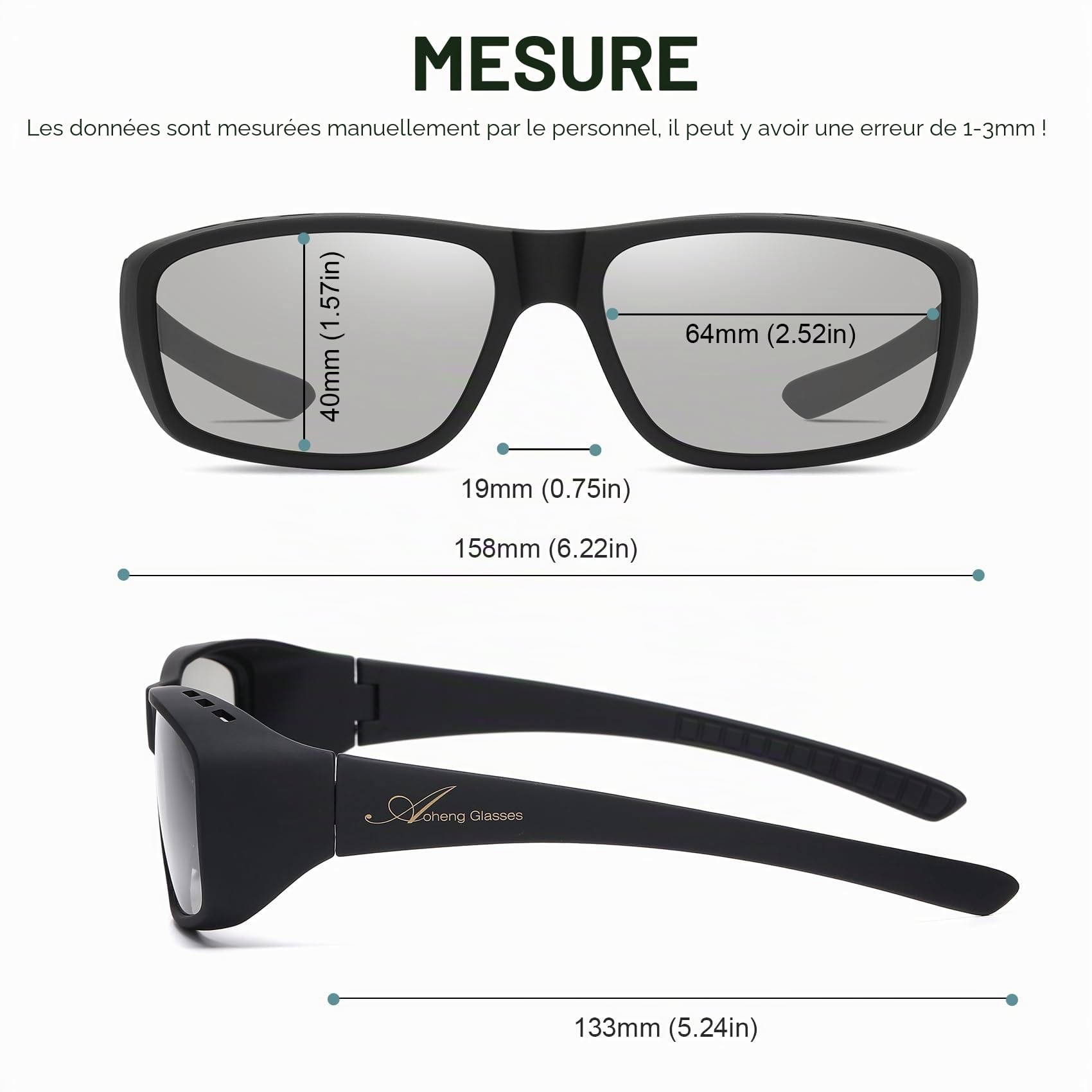 Cinéma 3D Lunettes pour RealD 3D Film,Grand cadre,Plus clair Plus lumineux(Pack de 2)