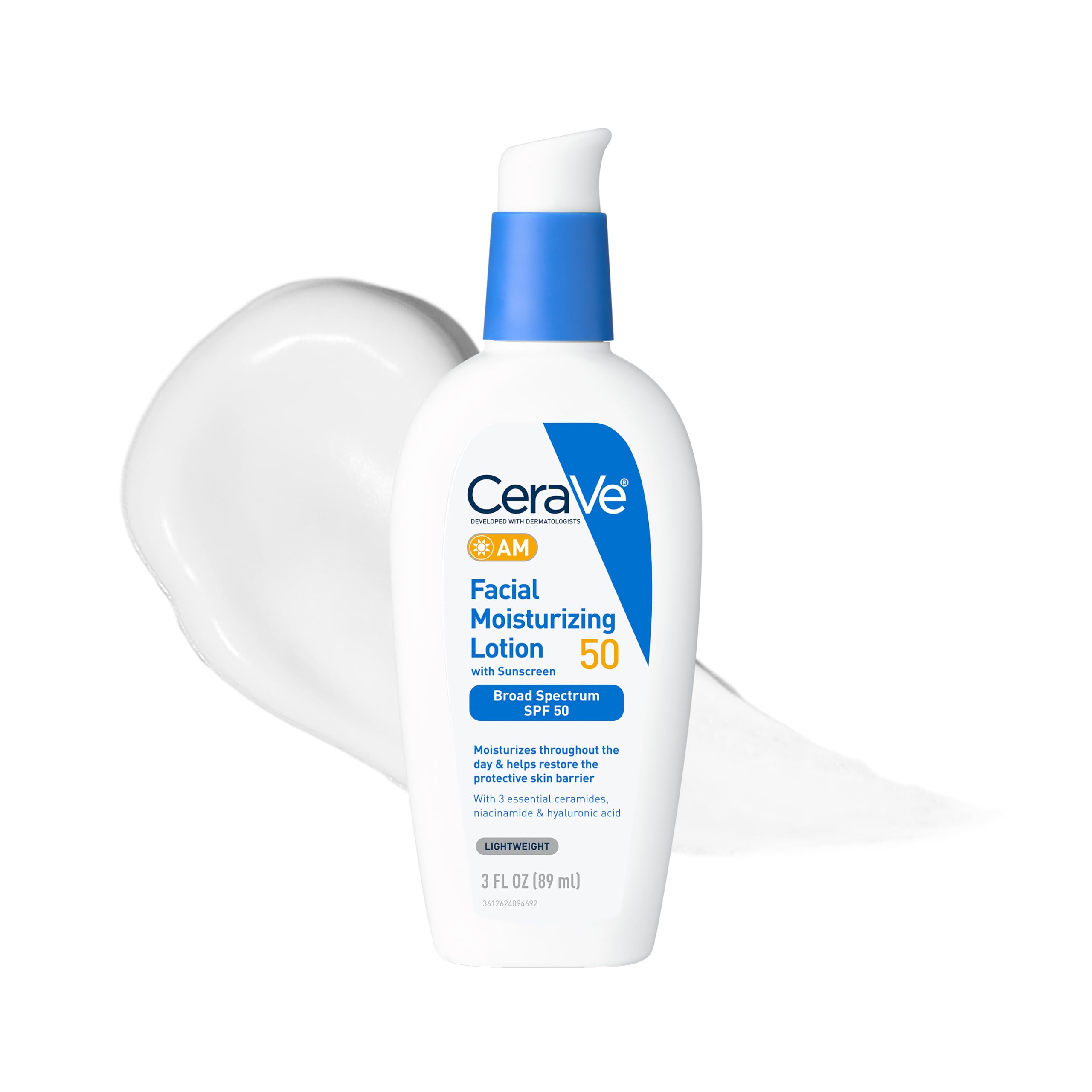 Amazon.com: CeraVe AM Facial Moisturizing Lotion SPF 50, Face