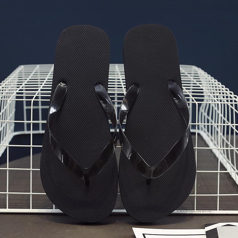 Kschenimy Men Flip Flops Beach Rubber Shower Basic Thong Sandals3